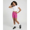 image:imageReebok 3 Pack Girls 6 Inch Bike Shorts Athletic Spandex Bikers Volleyball Soccer Dance Cheer Gymnastics Under Dress 616Solid Black  Solid Fuchsia Fedora  Solid Fragrant Lilac