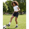 image:imageReebok 3 Pack Girls 6 Inch Bike Shorts Athletic Spandex Bikers Volleyball Soccer Dance Cheer Gymnastics Under Dress 616Solid Black  Solid Navy Blazer  Solid Quiet Shade