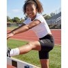 image:imageReebok 3 Pack Girls 6 Inch Bike Shorts Athletic Spandex Bikers Volleyball Soccer Dance Cheer Gymnastics Under Dress 616Solid Black  Solid Navy Blazer  Solid Quiet Shade