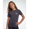 image:imageReebok 3 Pack Girls Short Sleeve Rashguard Swim Shirt UPF Sun Protection UV SPF Athletic Beach Pool Kids Teen Tween 616Solid Black  Solid Navy Peony  Solid Charcoal Art