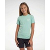 image:imageReebok 3 Pack Girls Short Sleeve Rashguard Swim Shirt UPF Sun Protection UV SPF Athletic Beach Pool Kids Teen Tween 616Solid Black  Solid Royal Blue  Solid Birds Egg Green
