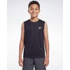 image:imageReebok 4 Pack Boys Dry Fit Active Tank Tops Athletic Sleeveless Muscle Gym Workout Shirts for Kids Teens Youth Size 6 to 18Solid Black  Solid Burgundy  Solid Ultimate Grey  Solid Dawn Blue