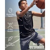 image:imageReebok 4 Pack Boys Dry Fit Active Tank Tops Athletic Sleeveless Muscle Gym Workout Shirts for Kids Teens Youth Size 6 to 18Solid Black  Solid Hunter Green  Solid Blue Iolite  Solid Quiet Shade