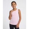 image:imageReebok 4 Pack Girls Dry Fit Athletic Tank Tops Sleeveless Dance Workout Sports Top for Kids Teens Tween Youth  Sizes 6 16Solid Black  Solid Plein Air  Solid Birds Egg Green  Solid Festival Bloom