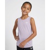 image:imageReebok 4 Pack Girls Dry Fit Athletic Tank Tops Sleeveless Dance Workout Sports Top for Kids Teens Tween Youth  Sizes 6 16Solid Black  Solid Plum Perfect  Solid Orchid Petal  Solid Bright White