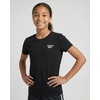 image:imageReebok 4 Pack Girls Dry Fit T Shirts Athletic Short Sleeve Sports Tops Active Tee Shirt for Kids Teens Tweens Sizes 616Solid Black  Solid Ultimate Grey  Solid Festival Bloom  Solid Bright White