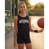 image:imageReebok 4 Pack Girls Mesh Tank Tops Athletic Active Sleeveless Sports Workout Running Dance Gym Summer Cute 616Solid Black  Solid Quiet Shade  Solid Peach Bud  Solid Barely Blue