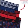 image:imageReebok Boys Underwear  6 Pack Performance Boys Boxer Briefs with Pouch  These Reebok boys boxer briefs are designed to keep active kids comfortable from school mornings to sports practice and everyBlue DepthsChinese RedBlack Print