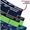 image:imageReebok Boys Underwear  6 Pack Performance Boys Boxer Briefs with Pouch  These Reebok boys boxer briefs are designed to keep active kids comfortable from school mornings to sports practice and everyMaritime BlueGreen FlashSurf the Web Print