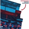 image:imageReebok Boys Underwear  6 Pack Performance Boys Boxer Briefs with Pouch  These Reebok boys boxer briefs are designed to keep active kids comfortable from school mornings to sports practice and everyMaritime Blue PrintMaritime BlueAtomic Blue
