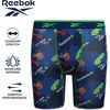 image:imageReebok Boys Underwear  6 Pack Performance Boys Boxer Briefs with Pouch  These Reebok boys boxer briefs are designed to keep active kids comfortable from school mornings to sports practice and everyMaritime BlueGreen FlashSurf the Web Print