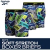 image:imageReebok Boys Underwear 10 Pack Performance MoistureWicking Boxer Briefs  Precise Youth Inseam Sizing Keeps Him Comfy Built for School Sports and Everyday PlayPrintsGreyTeal BluePool BlueBlack
