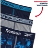 image:imageReebok Boys Underwear 3 Pack Performance MoistureWicking Boxer Briefs  Precise Youth Inseam Sizing Keeps Him Comfy Built for School Sports and Everyday PlayMaritime Blue PrintMaritime BlueStone Grey