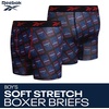 image:imageReebok Boys Underwear 3 Pack Performance MoistureWicking Boxer Briefs  Precise Youth Inseam Sizing Keeps Him Comfy Built for School Sports and Everyday PlayBlue DepthsChinese RedBlack Print