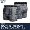image:imageReebok Boys Underwear 3 Pack Performance MoistureWicking Boxer Briefs  Precise Youth Inseam Sizing Keeps Him Comfy Built for School Sports and Everyday PlayDark GreylBlackAlloy Print