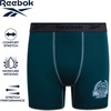image:imageReebok Boys Underwear 4 Pack Performance MoistureWicking Boxer Briefs  Lightweight MoistureWicking Fabric Keeps Skin Dry Flexible StayPut Legs Prevent Riding Up During ActivityTeal BlueBlackBlue DepthsMediterranean Print