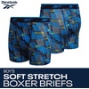 image:imageReebok Boys Underwear 8 Pack Performance MoistureWicking Boxer Briefs  Lightweight Breathable MoistureWicking Fabric Keeps Kids Cool and Dry Flexible Fit Reduces BunchingBlithe PrintCitrus GreenMedium GreyMaritime Blue