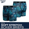 image:imageReebok Boys Underwear 8 Pack Performance MoistureWicking Boxer Briefs  Lightweight Breathable MoistureWicking Fabric Keeps Kids Cool and Dry Flexible Fit Reduces BunchingMaritime BlueTeal BlueBlackPool Blue Print