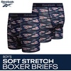 image:imageReebok Boys Underwear 8 Pack Performance MoistureWicking Boxer Briefs  Lightweight Breathable MoistureWicking Fabric Keeps Kids Cool and Dry Flexible Fit Reduces BunchingDark GreyMaritime BlueBlue DepthsMonument Print