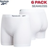image:imageReebok Boyshort Underwear for Women  6 Pack Seamless Boy Shorts Panties for Women Sizes SXL Extended Plus Size 1X3XBlackened PearlWhiteLight Grey