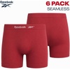 image:imageReebok Boyshort Underwear for Women  6 Pack Seamless Boy Shorts Panties for Women Sizes SXL Extended Plus Size 1X3XDark GreyMedium GreyRed