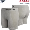 image:imageReebok Boyshort Underwear for Women  6 Pack Seamless Boy Shorts Panties for Women Sizes SXL Extended Plus Size 1X3XDust Rosegreyblack