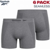 image:imageReebok Boyshort Underwear for Women  6 Pack Seamless Boy Shorts Panties for Women Sizes SXL Extended Plus Size 1X3XPinkCharcoalGrey Melange