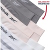 image:imageReebok Boyshort Underwear for Women  6 Pack Seamless Boy Shorts Panties for Women Sizes SXL Extended Plus Size 1X3XWhite StripesLight PinkMedium Grey