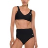 image:imageReebok Bralette Bikini Sets for Women High Waisted Bikini Bottoms Womens Swimsuits Athletic Sporty Bathing SuitBlack