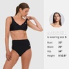 image:imageReebok Bralette Bikini Sets for Women High Waisted Bikini Bottoms Womens Swimsuits Athletic Sporty Bathing SuitBlack