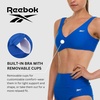 image:imageReebok Bralette Bikini Sets for Women High Waisted Bikini Bottoms Womens Swimsuits Athletic Sporty Bathing SuitBlue