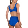 image:imageReebok Bralette Bikini Sets for Women High Waisted Bikini Bottoms Womens Swimsuits Athletic Sporty Bathing SuitBlue