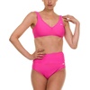 image:imageReebok Bralette Bikini Sets for Women High Waisted Bikini Bottoms Womens Swimsuits Athletic Sporty Bathing SuitPink