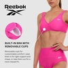 image:imageReebok Bralette Bikini Sets for Women High Waisted Bikini Bottoms Womens Swimsuits Athletic Sporty Bathing SuitPink