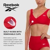 image:imageReebok Bralette Bikini Sets for Women High Waisted Bikini Bottoms Womens Swimsuits Athletic Sporty Bathing SuitRed