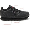image:imageReebok Classic Leather Girls amp Boys Shoes for Kids Toddler Little Kid or Big Kid SneakersToddler Black