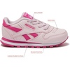 image:imageReebok Classic Leather Girls amp Boys Shoes for Kids Toddler Little Kid or Big Kid SneakersToddler Frosted BerryTrue PinkFrosted Berry