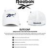 image:imageReebok Elite Hat  Baseball Cap  Fitted  Six Panel Design  Stretch Mesh  Athletic  Sports  Performance  BreathableElite  White