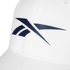 image:imageReebok Elite Hat  Baseball Cap  Fitted  Six Panel Design  Stretch Mesh  Athletic  Sports  Performance  BreathableElite  White