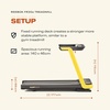 image:imageReebok FR20z Floatride Treadmill  Yellow with Incline Bluetooth Walking or Running 225 HP 112 MPH 264 lb Capacity Plus 60 Day Free Kinomap Membership