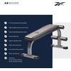 image:imageReebok Fitness Strength Training Bench with Wipeable Padding Nonslip Feet 330lb Weight Capacity Bench for Seated and Bridging Exercises