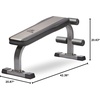 image:imageReebok Fitness Strength Training Bench with Wipeable Padding Nonslip Feet 330lb Weight Capacity Bench for Seated and Bridging Exercises