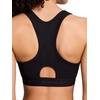 image:imageReebok High Speed Womens Medium Impact Sports Bra  with Removeable Cups amp Elastic Hem BandBlack