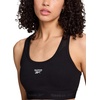 image:imageReebok High Speed Womens Medium Impact Sports Bra  with Removeable Cups amp Elastic Hem BandBlack