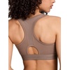 image:imageReebok High Speed Womens Medium Impact Sports Bra  with Removeable Cups amp Elastic Hem BandFossil
