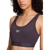 image:imageReebok High Speed Womens Medium Impact Sports Bra  with Removeable Cups amp Elastic Hem BandSmoky Volcano