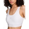 image:imageReebok High Speed Womens Medium Impact Sports Bra  with Removeable Cups amp Elastic Hem BandStark White