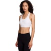 image:imageReebok High Speed Womens Medium Impact Sports Bra  with Removeable Cups amp Elastic Hem BandStark White
