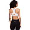 image:imageReebok High Speed Womens Medium Impact Sports Bra  with Removeable Cups amp Elastic Hem BandStark White