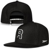 image:imageReebok Identity Vector Hat Adjustable Snapback Closure Flat Brim Heavyweight Acrylic CapIdentity Drop R  Black